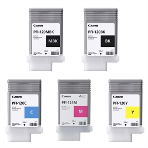 Set completo di cartucce d'inchiostro per Canon TM-255, TM-350 e TM-355 - 130 ml.